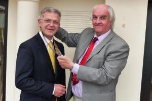 President Hamish hands over to new president Colin Bruce